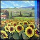 Dipinti ad Olio -  - Distesa di girasoli