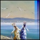 Dipinti ad Olio -  - Ann Getty "Gabbiani in volo"