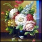 Dipinti ad Olio - - Vaso con fiori