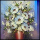 Dipinti ad Olio - - Fiori bianchi