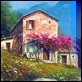 Dipinti ad Olio - Luigi Spadini - Casolari in collina